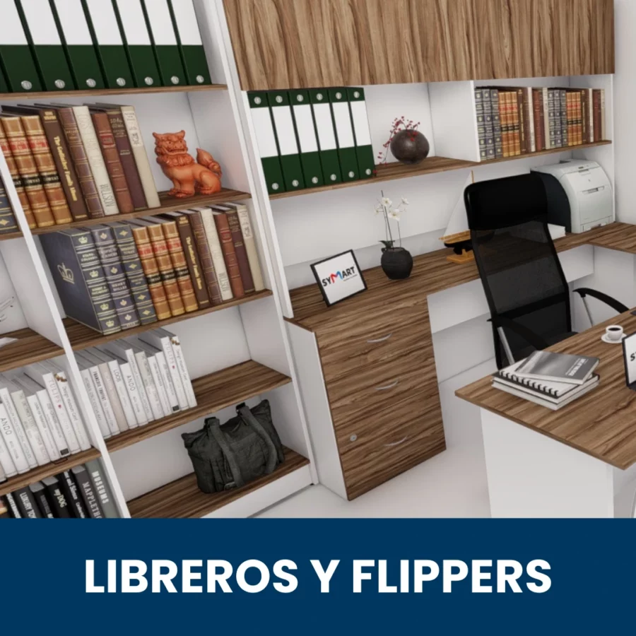 libreros y flippers